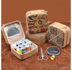 고전스타일 11컬러 PU 반짇고리