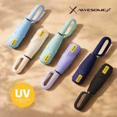 어썸엑스 5단 초경량 고리형 파스텔 양우산 색상 6종 // 인쇄무료