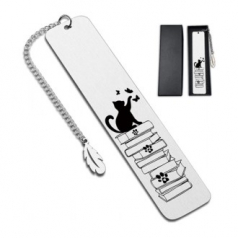 스테인레스 스틸 레터링 북마크 책갈피