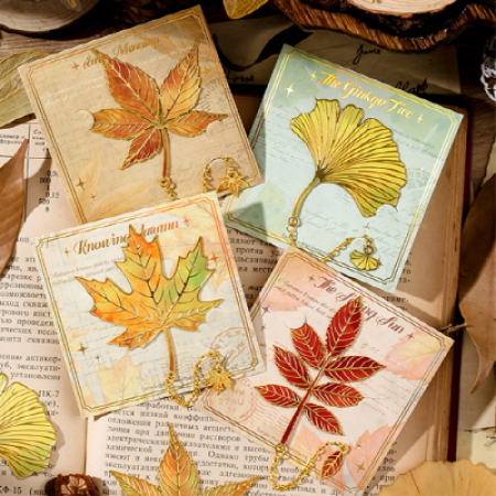 레트로 선물용 리프 북마크 책갈피 #2