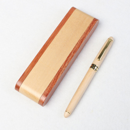 메이플 펜꽂이 볼펜 원목케이스 선물세트 #2