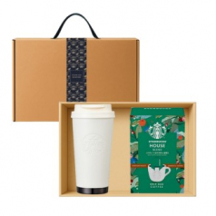 스타벅스 SS 시그니처 엘마 텀블러 473ml 스타벅스 드립백 5P 고급띠지 손잡이 기프트박스 선물세트