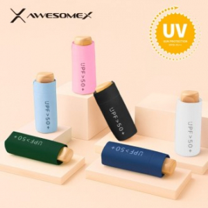 어썸엑스 UV차단 초경량 5단 암막 파스텔 양우산 // 인쇄배송무료