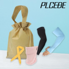 플씨드 여름 5종 복주머니 파우치 B세트 (일반 밴딩 쿨토시+고급 손등커버형 쿨토시+물방울 쿨스카프+귀걸이 쿨마스크)