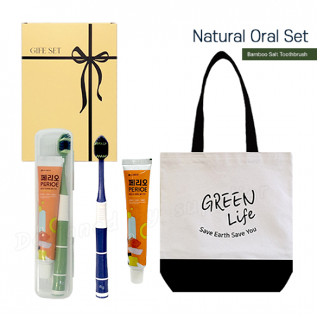 에코백 투톤 죽염광폭LG칫솔 페리오 칫솔치약세트 #4