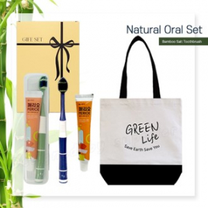 에코백 투톤 죽염광폭LG칫솔 페리오 칫솔치약세트