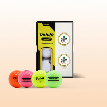 볼빅 비에라XT (3pc) 3구 볼마커2p 세트 골프공 로고인쇄 #3