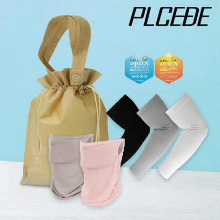 플씨드 여름 3종 복주머니 파우치 C세트 (귀걸이 쿨마스크+국산 라인 쿨토시) #2