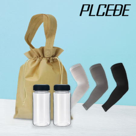 플씨드 여름 3종 복주머니 파우치 I세트 (투밴드 쿨토시+보틀 350ml) #2