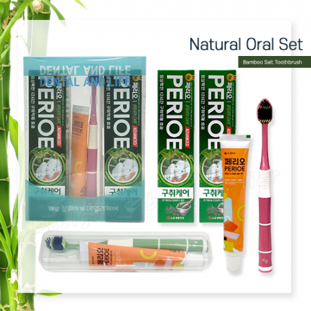 덴탈케어세트 죽염광폭LG칫솔치약 페리오100gx2p #2