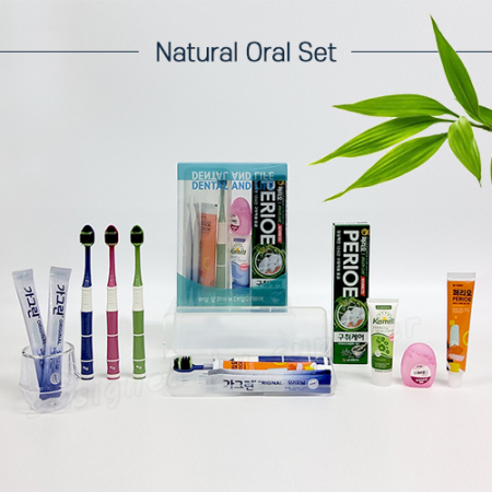 덴탈케어세트 죽염광폭LG칫솔치약 스펀지치실 카밀핸드크림 가그린2p #5