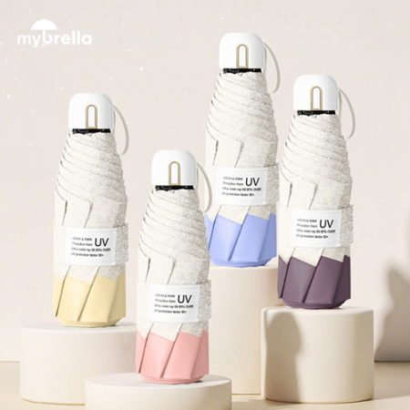 마이브렐라 크리스탈 캡슐 8K 5단 수동 경량 암막 양우산(UPF50+) #2
