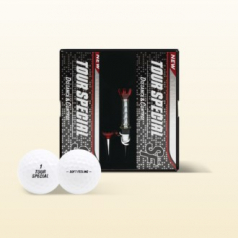 던롭 SF 투어스페셜 (2pc) 6구 자석티 세트 골프공 로고인쇄
