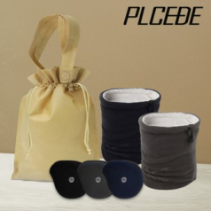 플씨드 겨울 3종 복주머니 파우치 A세트 (프리미엄 넥워머+청음 귀마개)