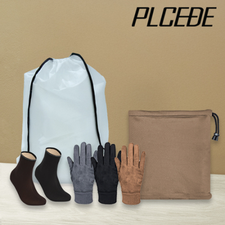 플씨드 겨울 4종 EVA파우치 H세트 (글로우 시크 넥워머+스웨이드 터치 장갑+방한덧신) #2