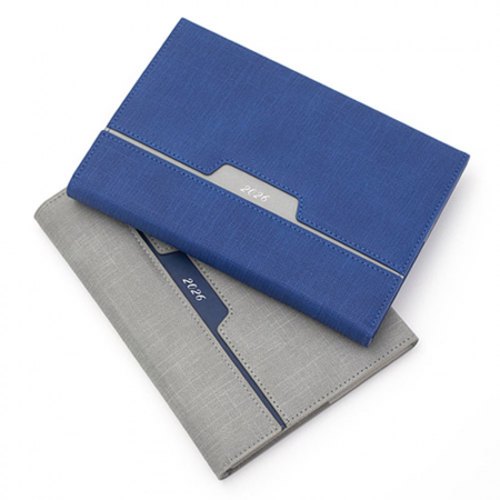 AP34 3단 양장 다이어리 25절-그레이 #3