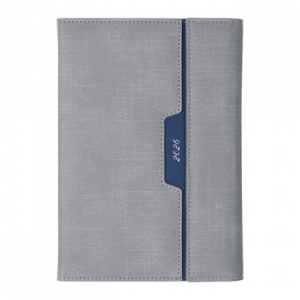 AP34 3단 양장 다이어리 25절-그레이