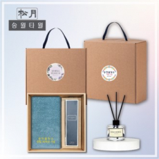 [송월타월] 40수코마무지40(180g) 디퓨저세트 (40수코마무지40(180g) + 시즈넬플라워 디퓨저50ml)