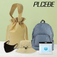 플씨드 사계절 5종 복주머니 파우치 C세트(일체형 접이식 등산모자+경량폴딩백팩+고급 손등커버형 쿨토시+쿨 패션 마스크)