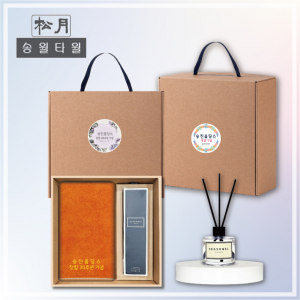 [송월타월] 솔리드뱀부무지40 디퓨저세트 (솔리드뱀무무지40 + 시즈넬플라워 디퓨저50ml)