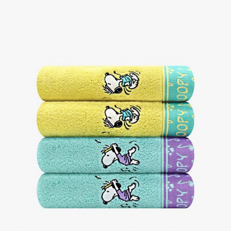 [송월타올] 스누피 뮤직40 160g 코마사 수건 30수 타월 #2