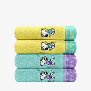 [송월타올] 스누피 뮤직40 160g 코마사 수건 30수 타월