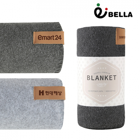 에코벨라 코타 레더 라벨 담요 #2
