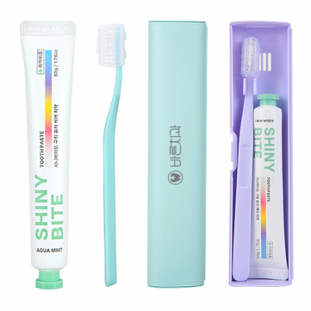 [시니바이트] 파스텔핏 칫솔 치약 세트(국내생산) #3