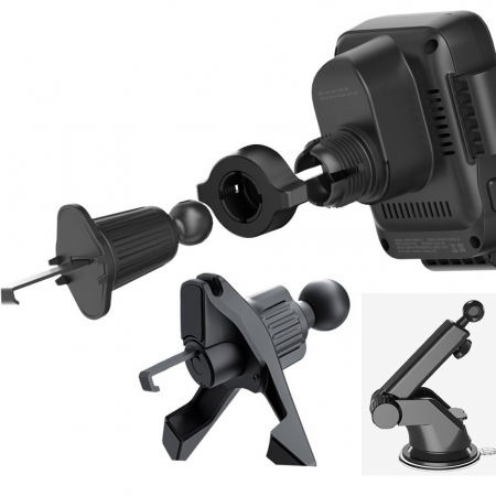 15W 아이폰 갤럭시 대시보드 송풍구 오토센서 차량용 고속 무선충전 거치대 #3