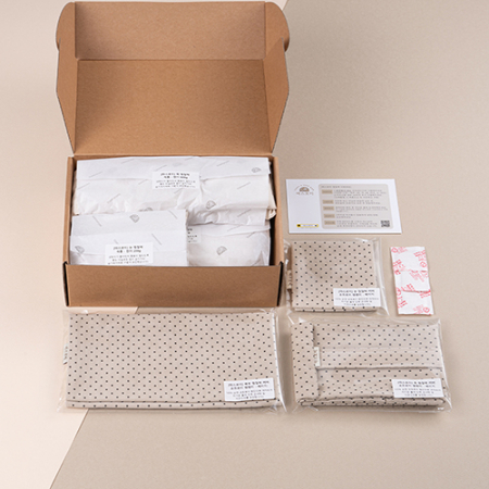 따스로미 코듀로이 땡땡이 현미 복부+목+눈 찜질팩 3종세트 #3