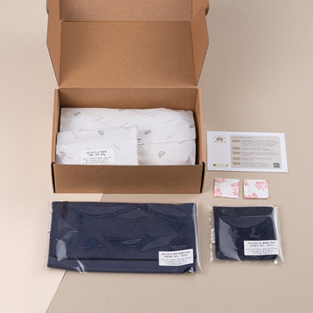 따스로미코듀로이 무지 현미 복부+눈 찜질팩 2종세트 #3