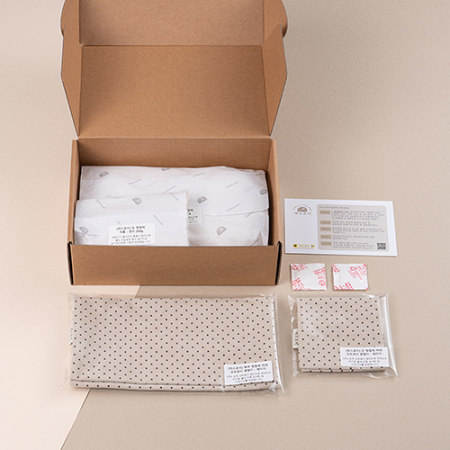 따스로미 코듀로이 땡땡이 현미 복부+눈 찜질팩 2종세트 #6