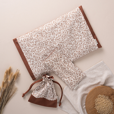 따스로미 시그니처 브라운 현미 복부+눈 찜질팩+파우치 3종세트 #3