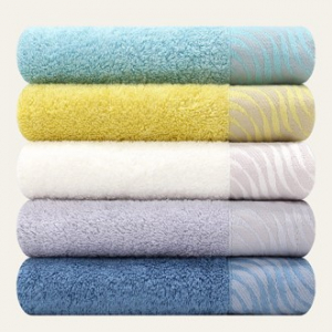 [송월타올] 샤보렌 물결40 수건 뱀부혼방 160g