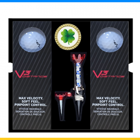 테일러메이드 V3 디스턴스 6구 볼마커 자석티세트 (3pc) 테일러메이드 골프공 3피스  골프공 선물세트 #2