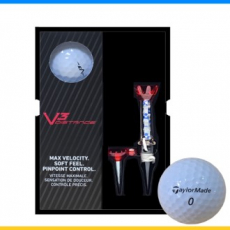 테일러메이드 V3 디스턴스 3구 자석티세트 (3pc) 테일러메이드 골프공 3피스 골프공 골프공 선물세트