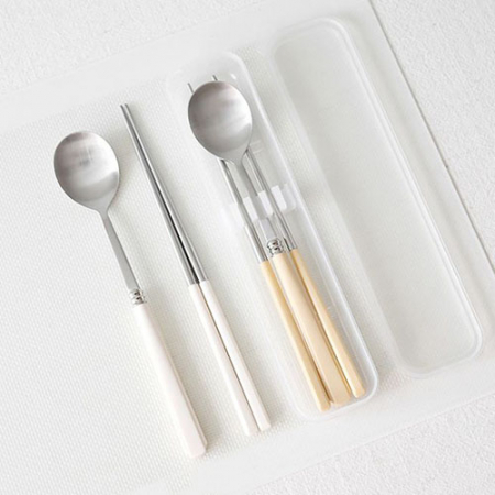 컬러풀 성인 어덜트 베르베 수저세트+케이스 국내산 #2