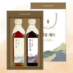 [25년추석][천연의향]만능간장/참기름2P 선물세트 (300ml*2)(과세)