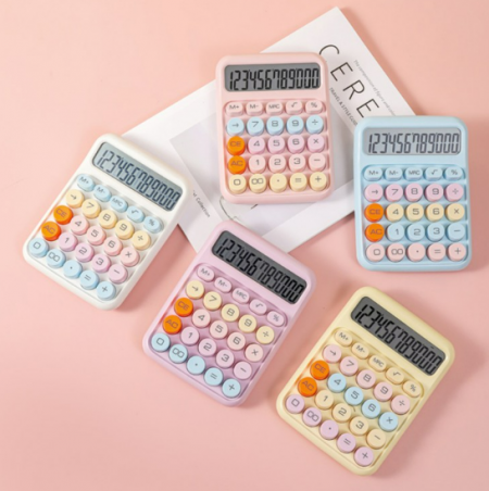 톡톡 계산기 컬러풀 다용도 학교 학원 사무실 업무 교육 #2