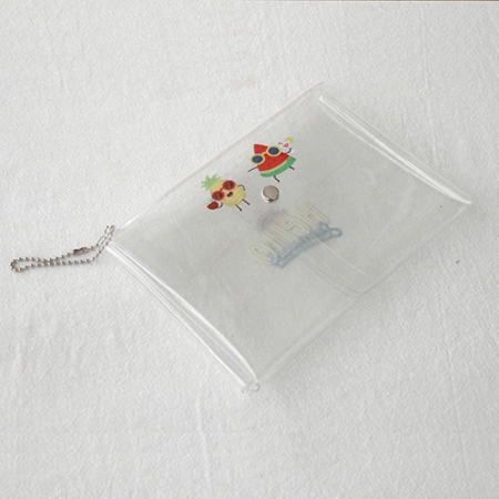 PVC 다용도 투포켓 투명파우치 L-SIZE #4