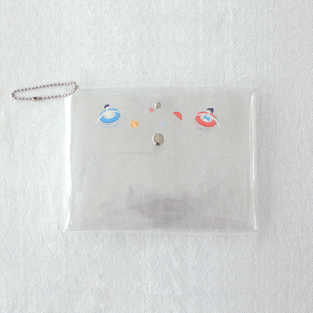 PVC 다용도 투포켓 투명파우치 L-SIZE #2