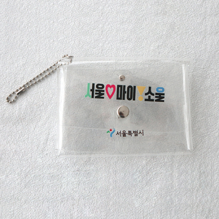 PVC 다용도 투포켓 투명파우치 M-SIZE #2