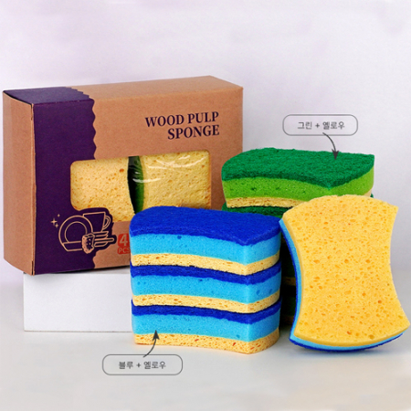 4on1 세트 깔끔한 세척 주방 수세미 #2