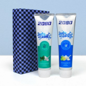 애경 2080 퓨어치약 클린민트125g + 레몬라임 125g +포장지포장