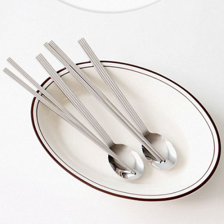 국내산 올스텐 플리츠 수저세트 + 케이스 #2