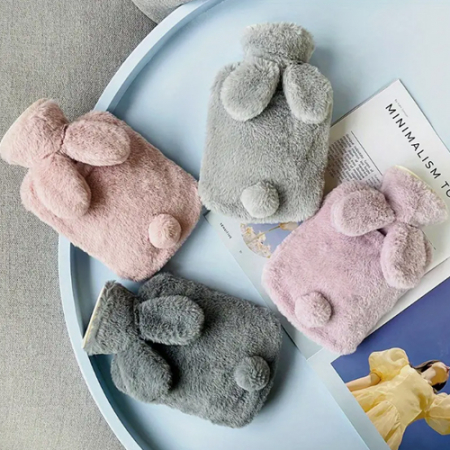 TH289 500ml 토끼 모피 온열 보온백 #2