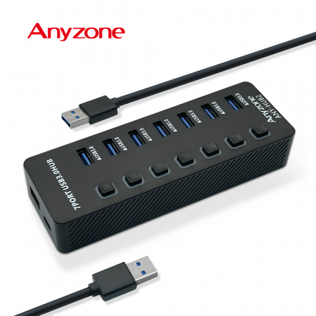 애니존 USB 3.0 무전원 개별스위치 USB 7PORT 허브 ANY-HUB2 #2