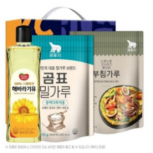 탑셰프페트해바가리유 곰표밀가루 부침가루 3종 / 트레이