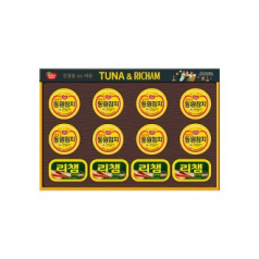 명절선물세트 동원참치 튜나리챔 63호, 라이트 스탠다드 참치 90g 8캔 리챔 오리지널 120g 4캔, 쇼핑백 동봉, 박스단위 무료배송