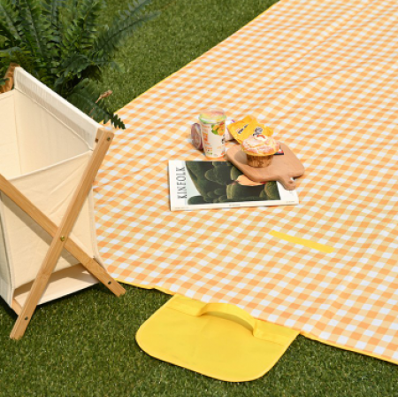 간편 손잡이 돗자리 방수매트 사계절 피크닉 매트 접이식 휴대용 한강 캠핑 행사 #2